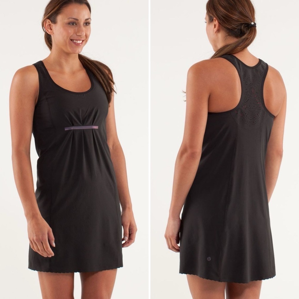 LULULEMON Run: In The Sun Dress Sleeveless Black